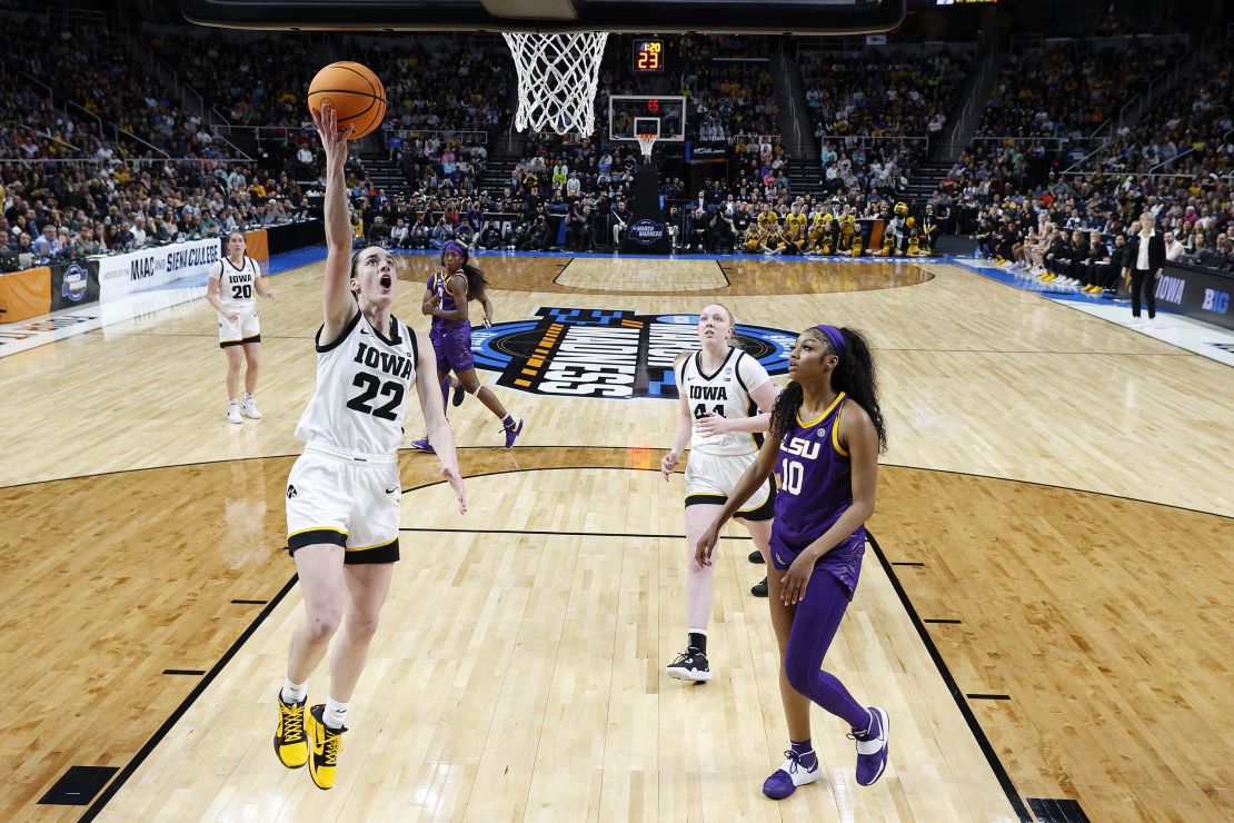Clark had a game-high 41 points against LSU as Iowa reached the Final Four of the NCAA women's tournament.