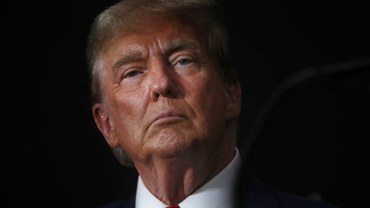 Former U.S. President Donald Trump attends a campaign event on April 02, 2024 in Grand Rapids, Michigan.