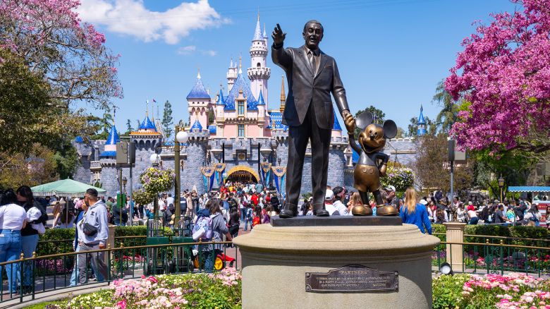 ANAHEIM, CA - APRIL 06: General views of the Walt Disney 'Partners' statue at Disneyland on April 06, 2024 in Anaheim, California.  (Photo by AaronP/Bauer-Griffin/GC Images)