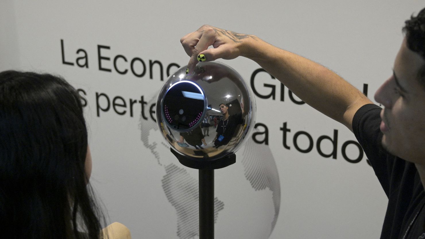 Worldcoin's orbs scan people's irises to create a kind of digital passport that can identify you as a human online.