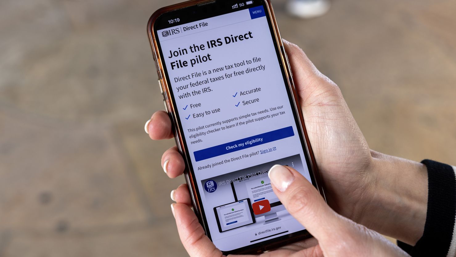 The IRS Direct File program, which lets eligible taxpayers file their taxes for free on the IRS website, is now available in 25 states, up from 12 last year when the agency piloted the program.