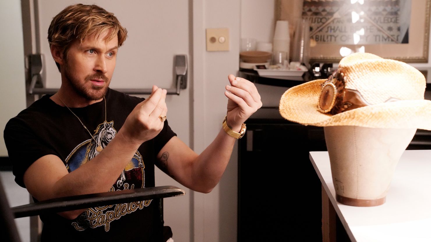 Ryan Gosling, seen here in a promo for 'SNL,' hosted the April 13 episode of the long-running sketch show.