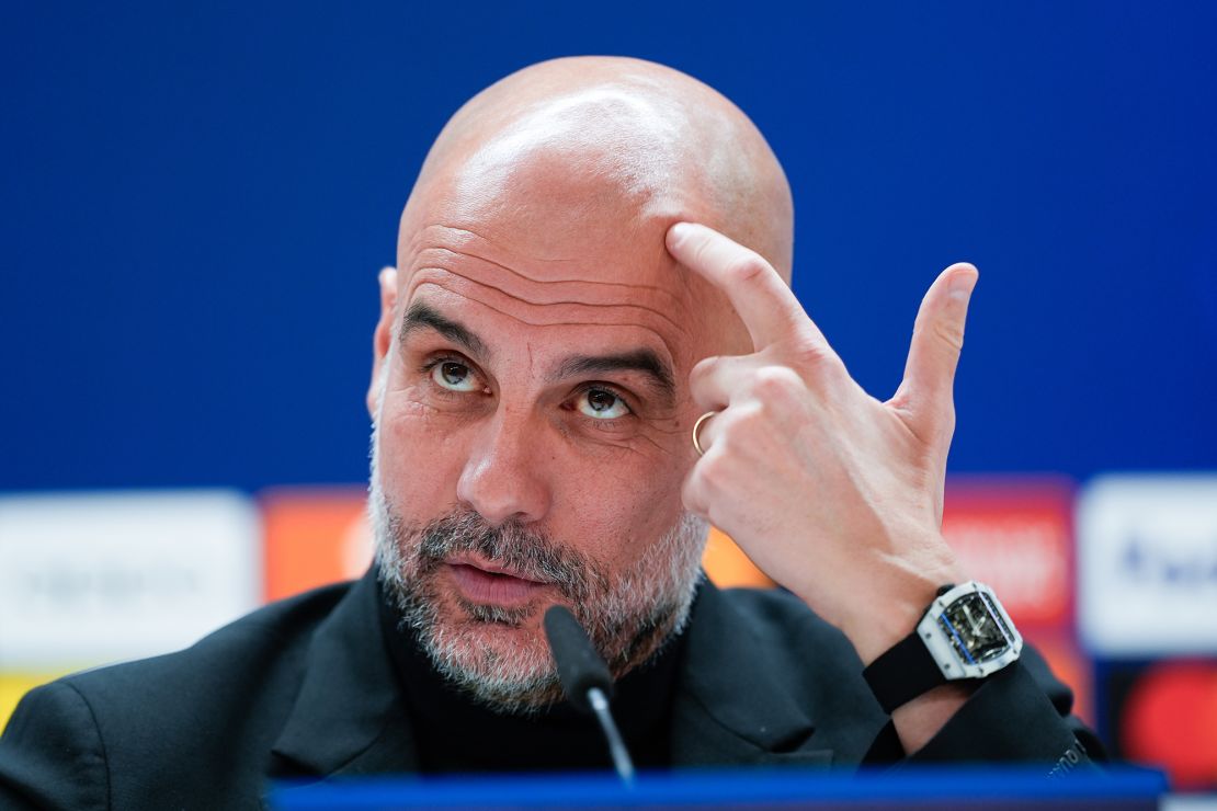 Guardiola's Manchester City won the Champions League last year.
