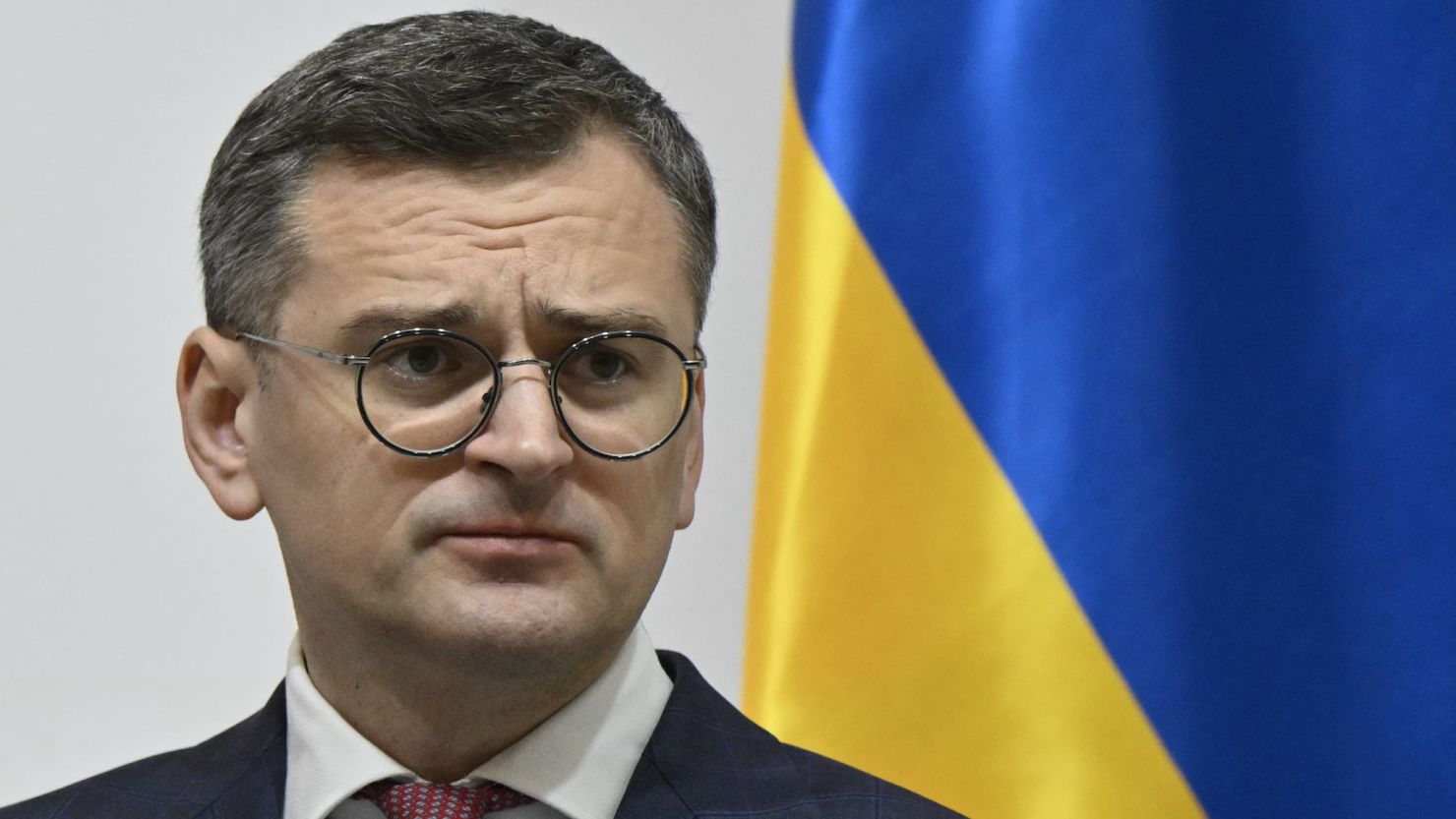 Ukraine's Foreign Minister Dmytro Kuleba in Kyiv on April 15, 2024.