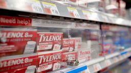 Kenvue Inc. Tylenol brand pain reliever for sale at a pharmacy in New York, US, on Wednesday, March 27, 2024. Photographer: Gabby Jones/Bloomberg via Getty Images