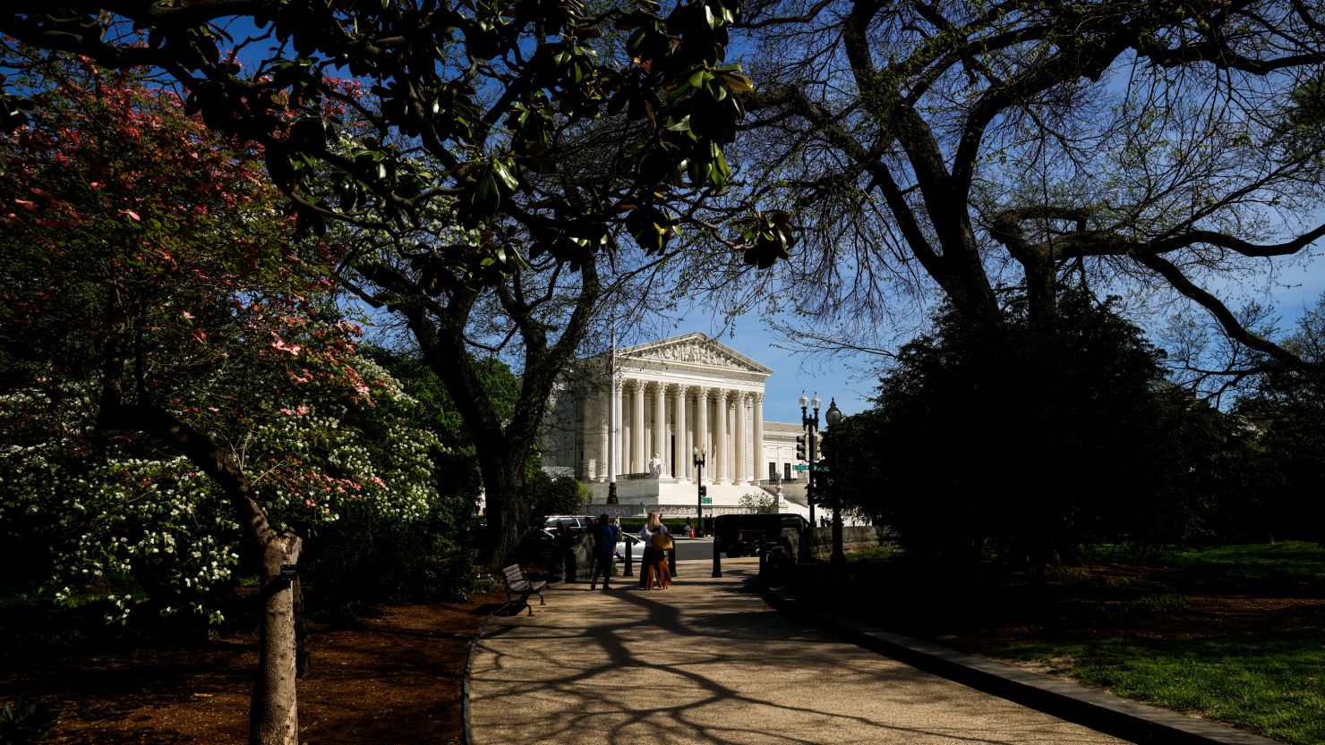 The US Supreme Court is seen in Washington, DC, on April 16, 2024.