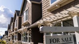 A "For Sale" sign in front of a home in the Issaquah Highlands area of Issaquah, Washington, US, on Tuesday, April 16, 2024.