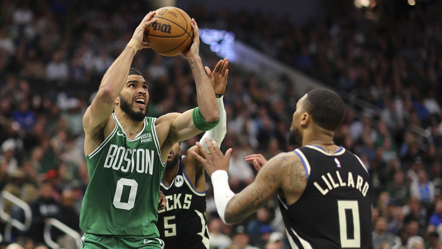 Jayson Tatum and the Boston Celtics earned an ignominious record in their loss to the Milwaukee Bucks on Tuesday.