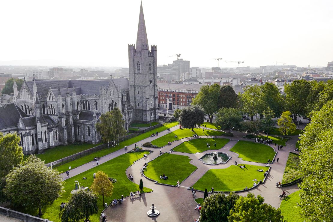 Travel experts are seeing deals on flights to Dublin, Ireland, home to Saint Patrick's Park.