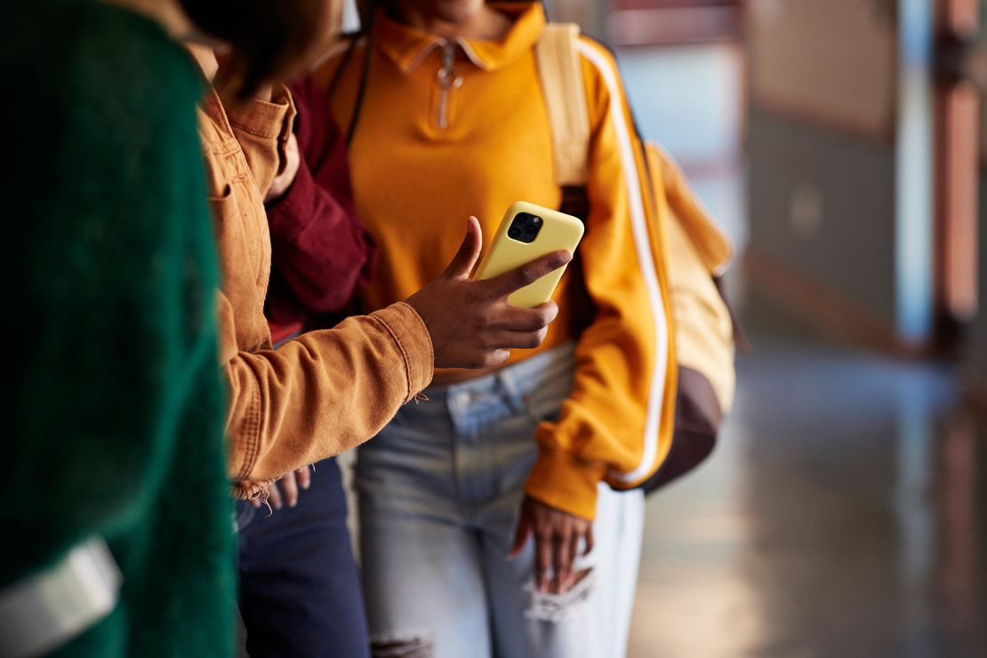 Children spend less time talking and interacting with friends if they are busy checking their phones during lunch or recess.