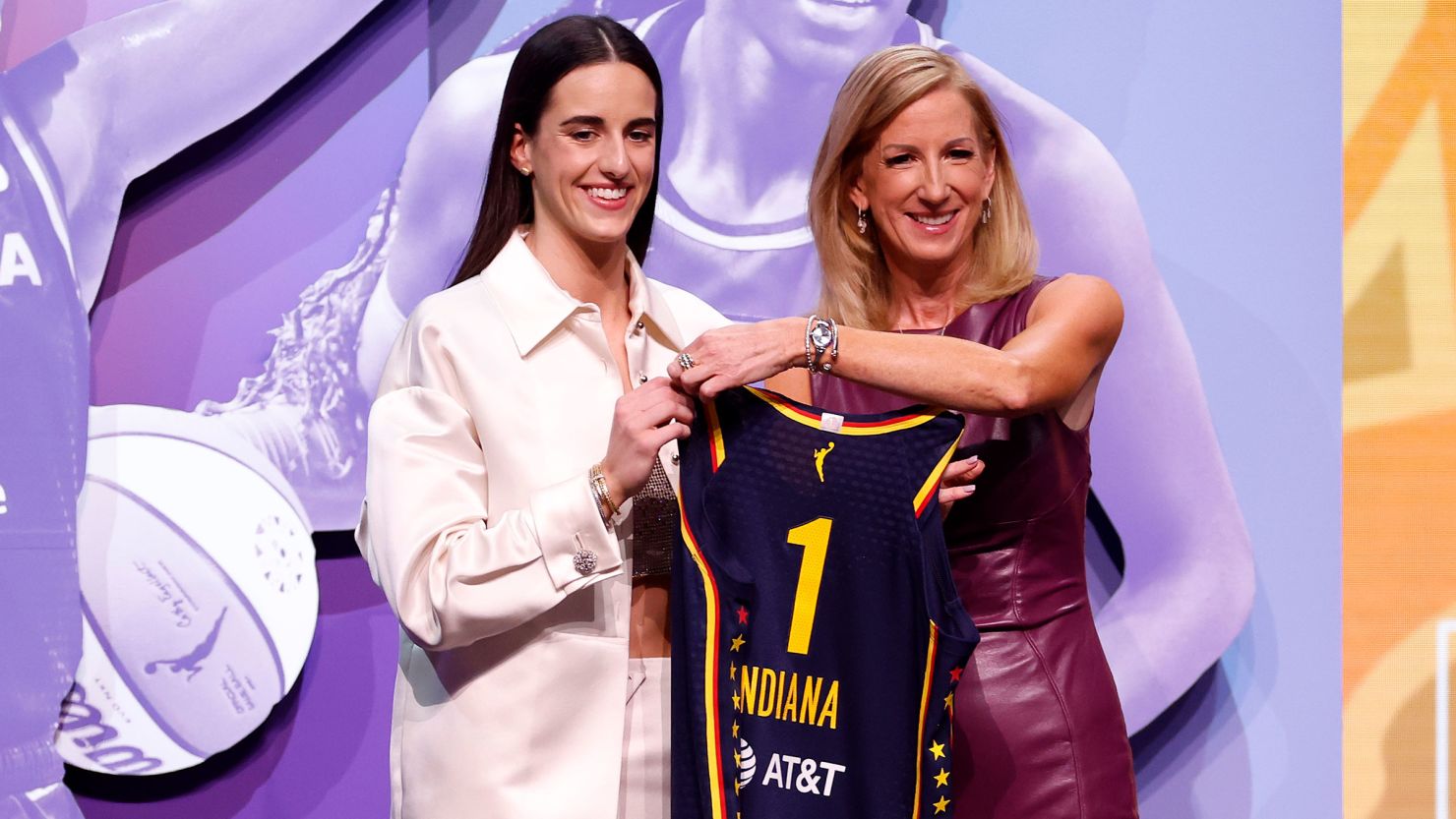 Caitlin Clark was drafted by the Indiana Fever with the first pick of the 2024 WNBA draft.