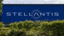 A facade of a Stellantis site in Velizy Villacoublay, France, on April 22, 2024. Stellantis is a multinational automotive group. (Photo by Magali Cohen / Hans Lucas / Hans Lucas via AFP) (Photo by MAGALI COHEN/Hans Lucas/AFP via Getty Images)