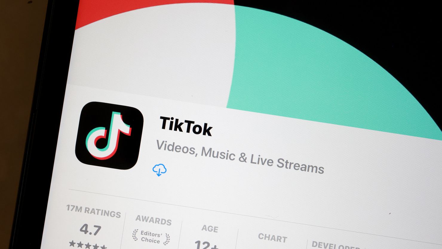 In this photo illustration, the TikTok app is displayed on an iPhone screen on April 24, 2024 in Miami, Florida.