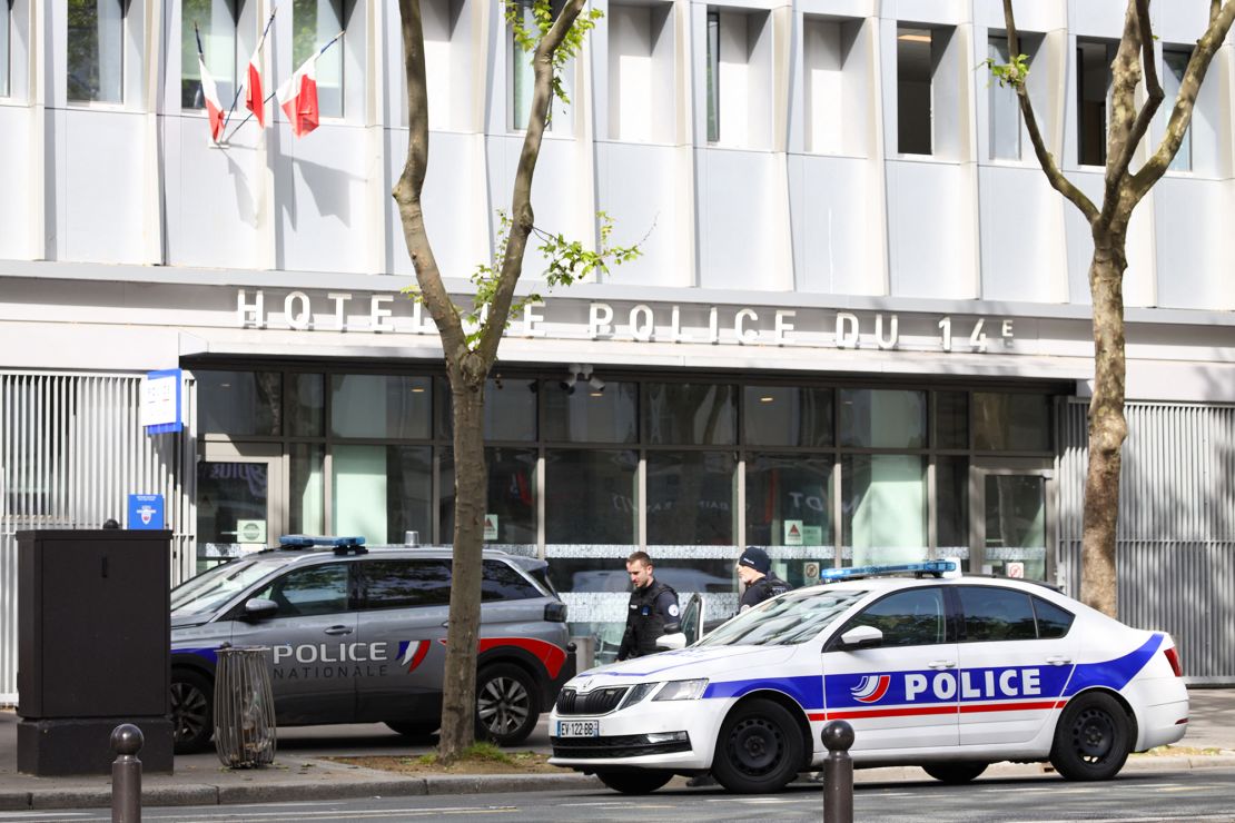 The police station in Paris where Depardieu went for questioning.