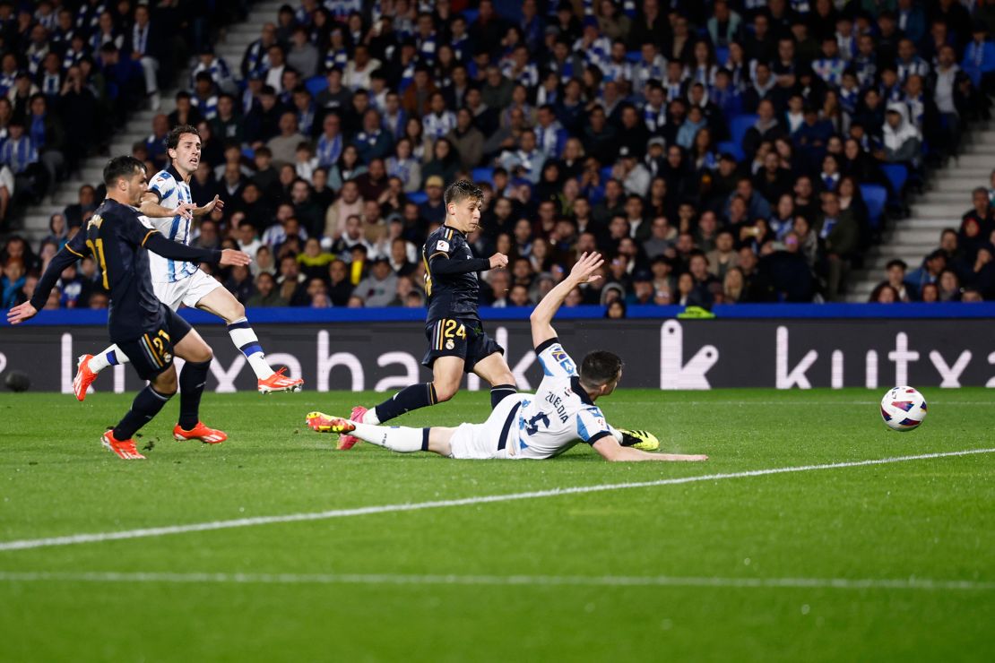 Güler scored the only goal in the 1-0 win against Real Sociedad.