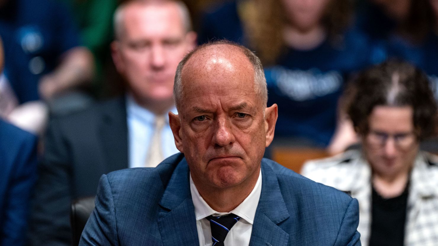UnitedHealth CEO Andrew Witty testifies before the Senate Finance Committee on Capitol Hill in Washington, DC, on May 1, 2024. In February, hackers stole health and personal data of what UnitedHealth says is "potentially a substantial proportion" of patient information from its systems.
