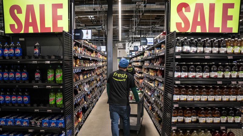 Amazon is slashing prices on 4,000 grocery items, joining Target and Walmart | CNN Business