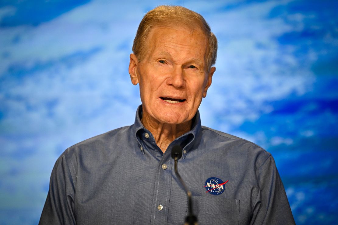 NASA Administrator Bill Nelson, shown here during a pre-launch news conference on Boeing's first crewed spacecraft, the Boeing Starliner, on May 3, said he's "pleased" China intends to share the lunar far side samples.