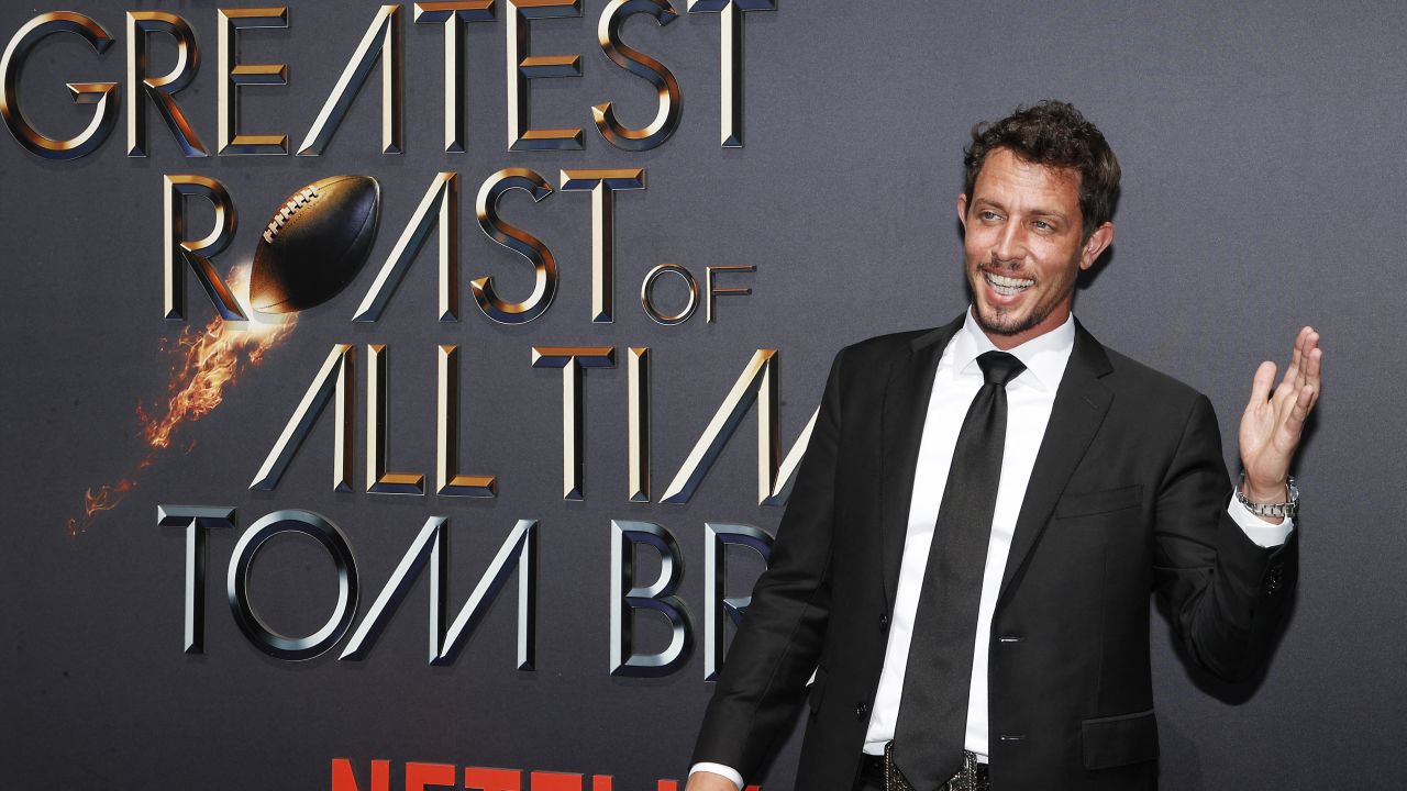 US comedian Tony Hinchcliffe attends the Netflix live comedy event "The Greatest Roast of All Time: Tom Brady" at the Kia Forum in Inglewood, California, on May 5, 2024. (Photo by Michael Tran / AFP) (Photo by MICHAEL TRAN/AFP via Getty Images)