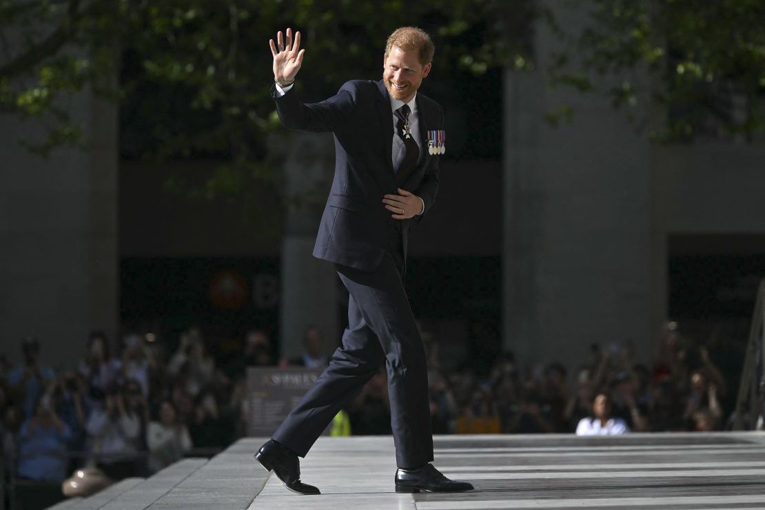 The Duke waved to supporters as he entered the Cathedral.