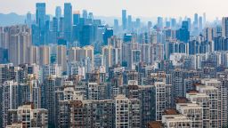 High-rise buildings are being seen in downtown Chongqing, Southwest China, on May 9, 2024. Reports indicate that Chengdu, Hangzhou, Xi'an, and other cities have recently lifted the housing purchase restriction, leaving only six cities in China, along with Hainan Province, where the policy is still in effect, including the four first-tier cities of Beijing, Shanghai, Guangzhou, Shenzhen, and some areas of Tianjin. (Photo by Costfoto/NurPhoto via Getty Images)