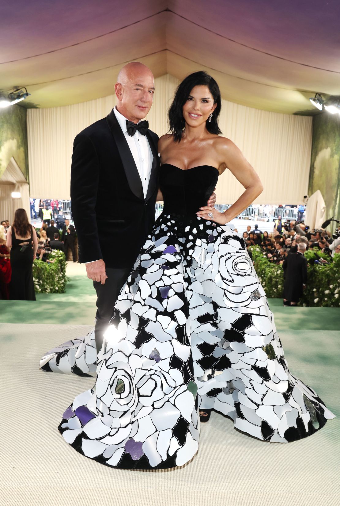 The couple pictured at the Met Gala in May 2024, where Sanchez made her debut in an Oscar de la Renta gown.