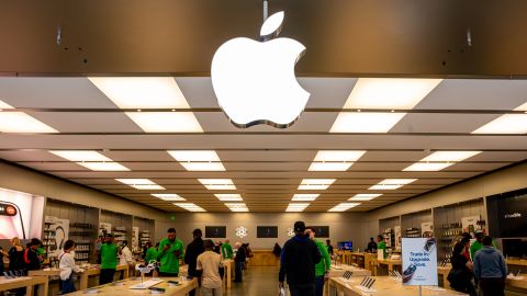 The Apple Store at Towson Town Center Mall. The union representing workers at the store and Apple agreed to tentative labor agreement, which would be the first US labor contract at the tech giant.