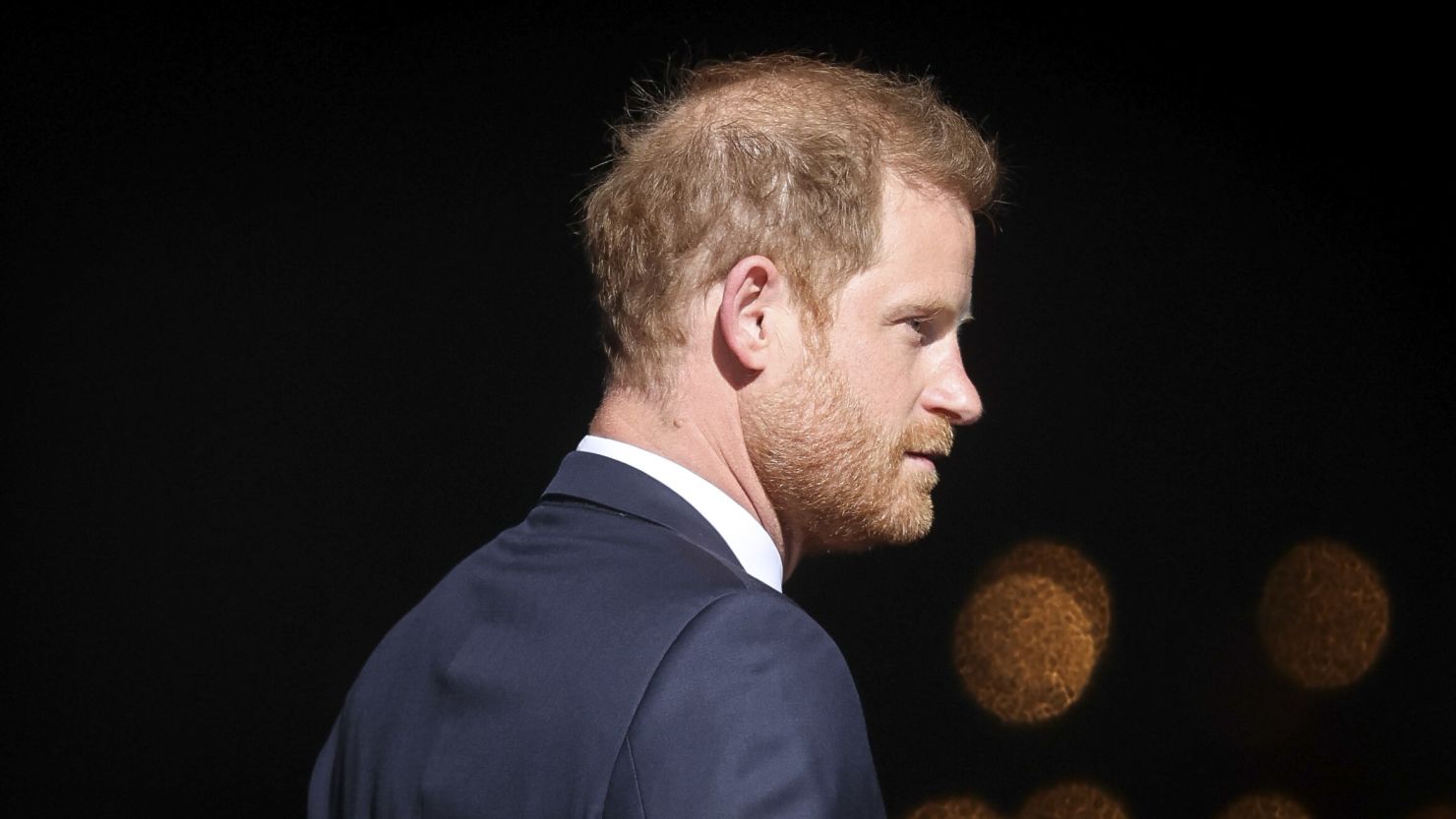 Prince Harry arriving at St Paul's Cathedral on Wednesday.