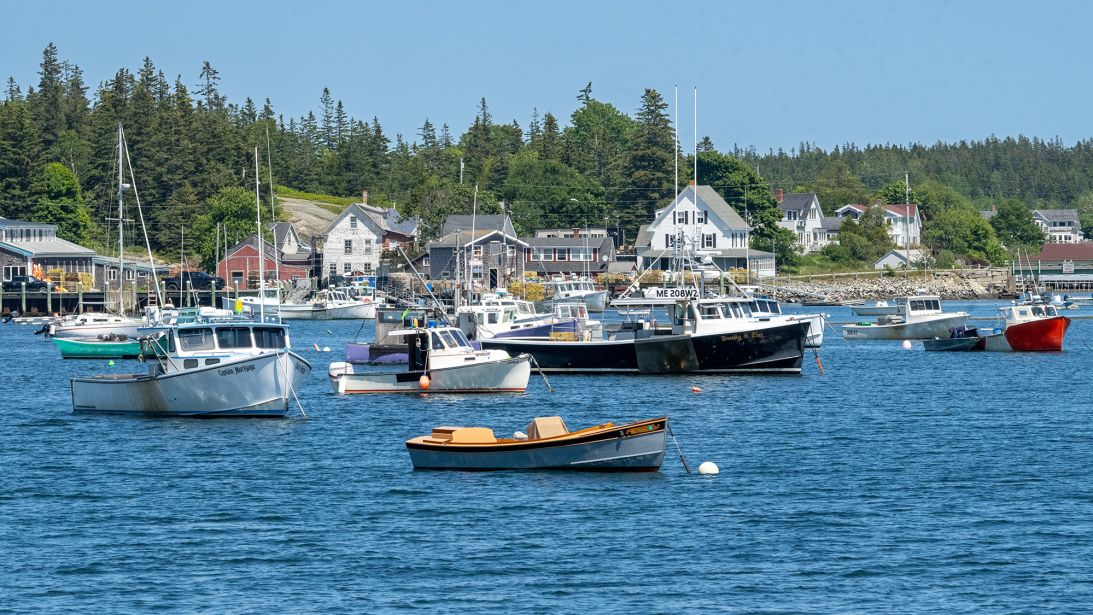 Carvers Harbor is on the southern end of Vinalhaven in Maine.