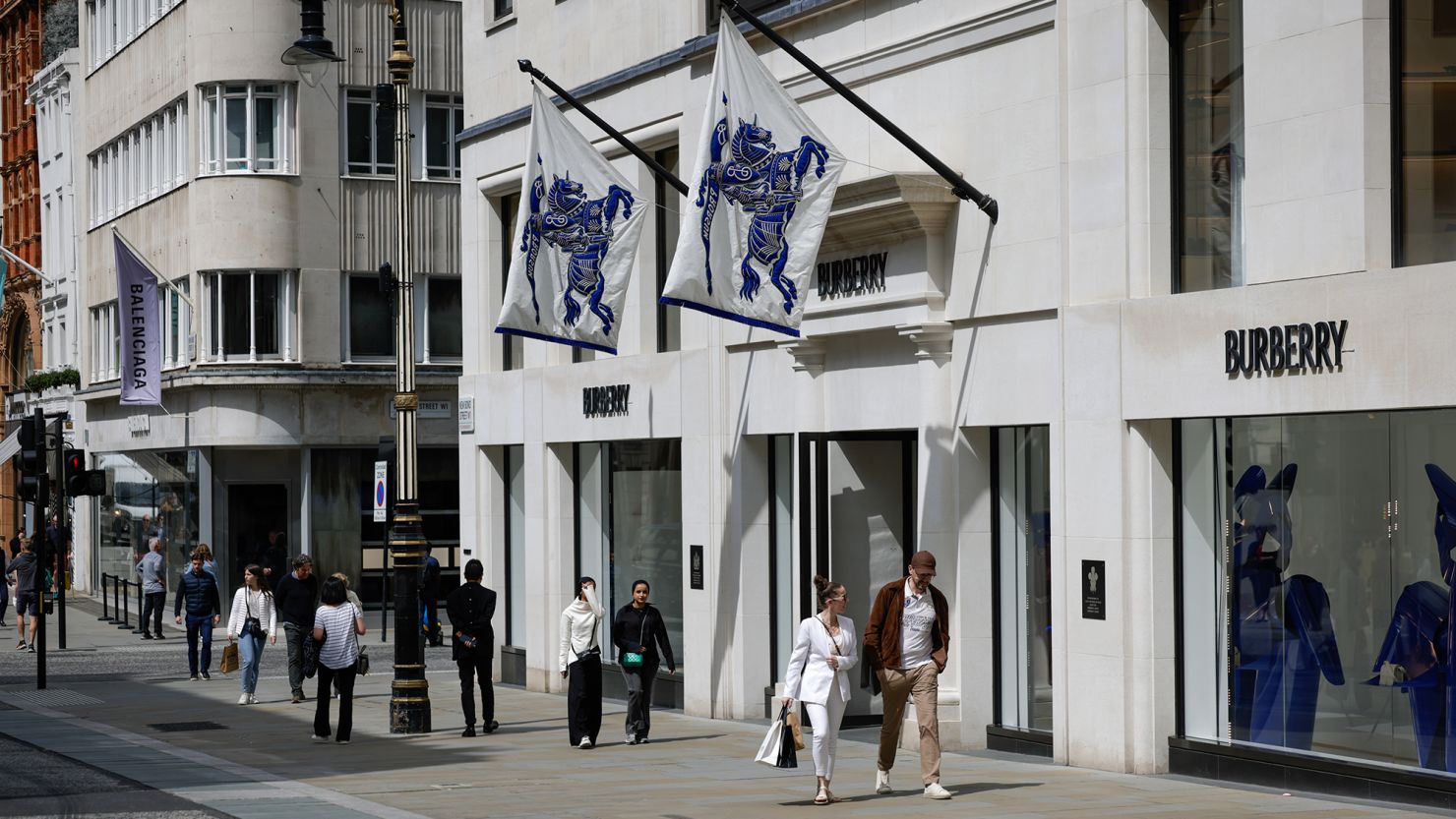 A Burberry boutique in London seen on May 13, 2024.