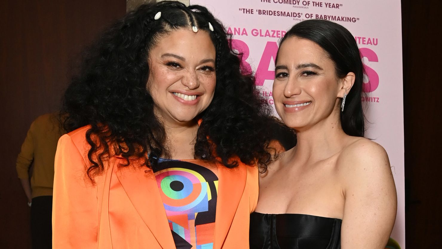 Michelle Buteau and Ilana Glazer attend "Babes" Special Screening & Reception at The West Hollywood Edition on May 9, 2024 in West Hollywood, California.
