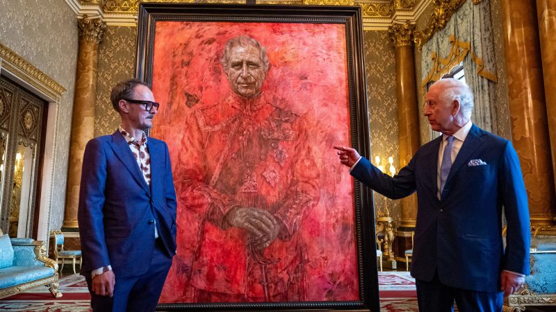 King Charles' Vibrant Portrait Sparks Debate: Symbolism or Excess?