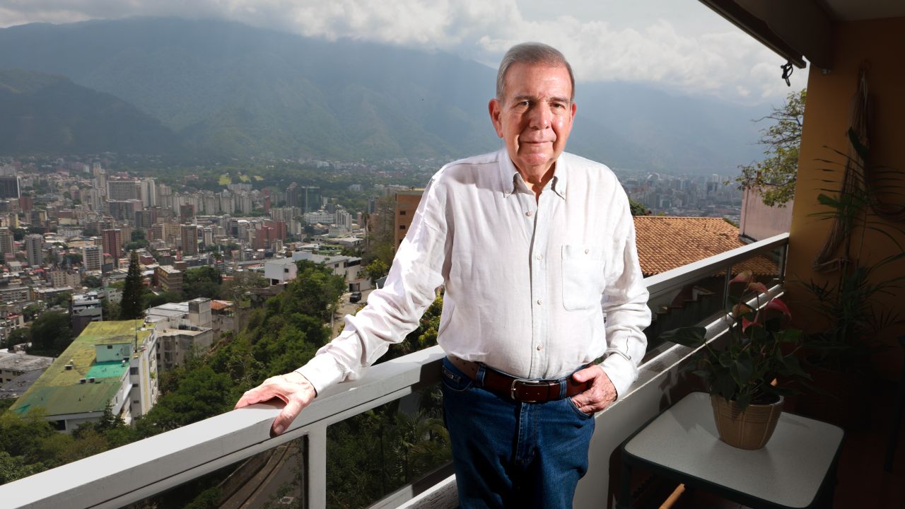 CARACAS, VENEZUELA - MAY 11: Opposition presidential candidate for Plataforma Unitaria Democrática Edmundo Gonzalez Urrutia poses during a portrait session on May 11, 2024 in Caracas, Venezuela. Gonzalez Urrutia, 74, became the opposition candidate to face incumbent president Nicolas Maduro during the presidential election to be held on July 28. The diplomat and former member of 'El Nacional' newspaper will run for the presidency after weeks in which many opposition aspirants were banned from politics. (Photo by Jesus Vargas/Getty Images)