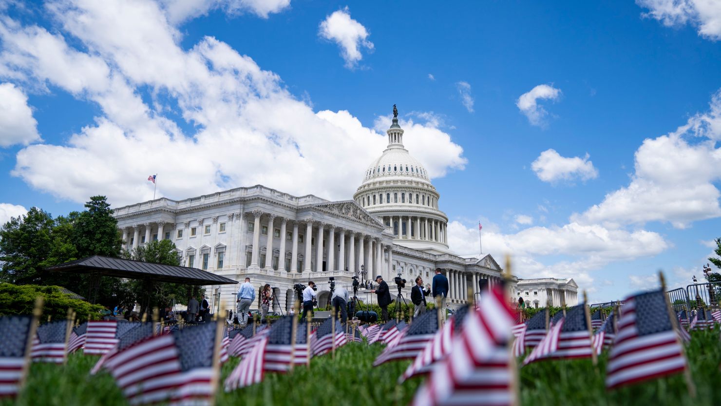 The US Capitol in Washington, DC, is seen on May 16, 2024.