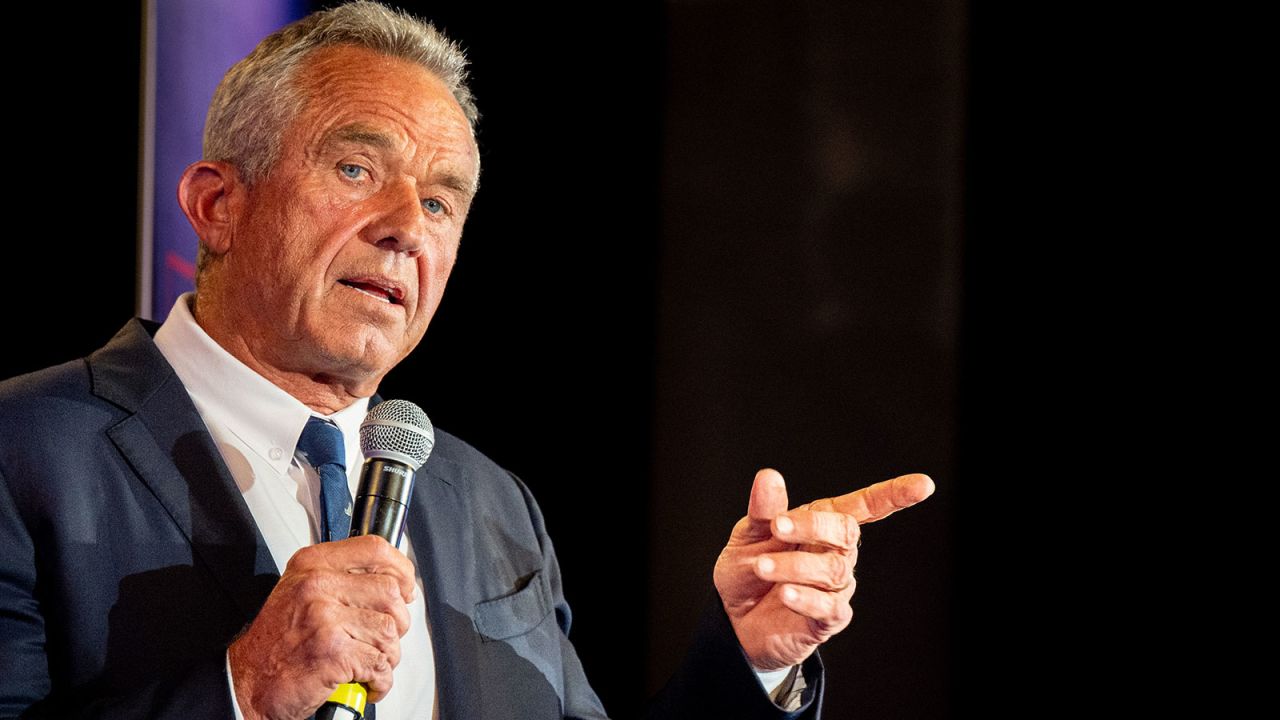 Robert F. Kennedy Jr. speaks during a rally at in Austin, Texas on May 13.