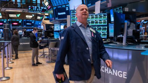 Traders work on the floor of the New York Stock Exchange on May 16, 2024. Wall Street is buoyed by hopes the Federal Reserve will pull back on its restrictive monetary policy after data showed inflation is beginning to ease.