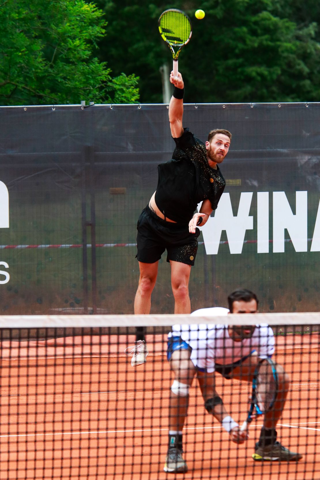 Albano Olivetti is one of the biggest servers in the men's game.