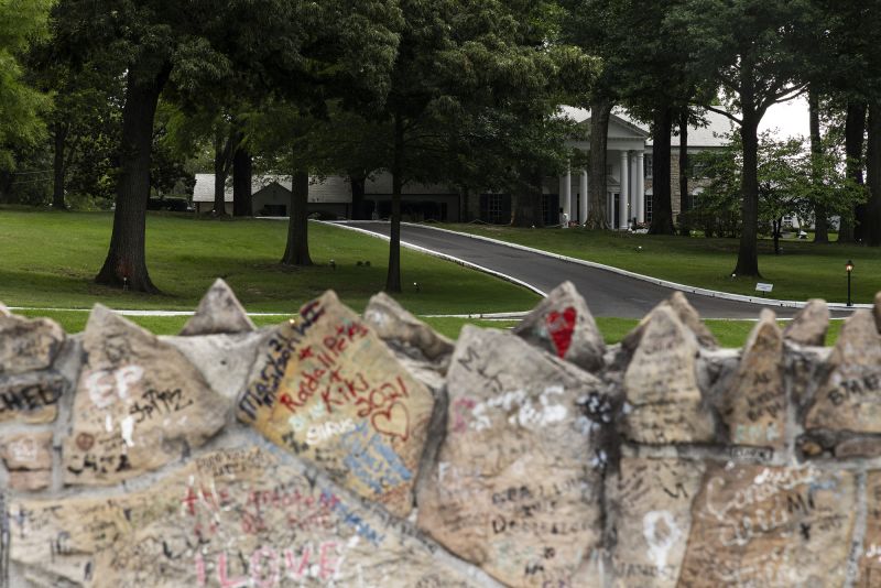 A look at Graceland, the home of Elvis Presley, on May 22, 2024 in Memphis, Tennessee.