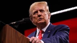 Former U.S. President Donald Trump speaks during the NRA ILA Leadership Forum at the National Rifle Association (NRA) Annual Meeting & Exhibits at the Kay Bailey Hutchison Convention Center on May 18, 2024 in Dallas, Texas. The National Rifle Association's annual meeting and exhibit runs through Sunday.