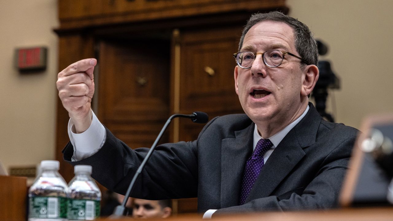 Michael Schill, president of Northwestern University, during a House Committee on Education and the Workforce hearing in Washington, DC, in 2024.