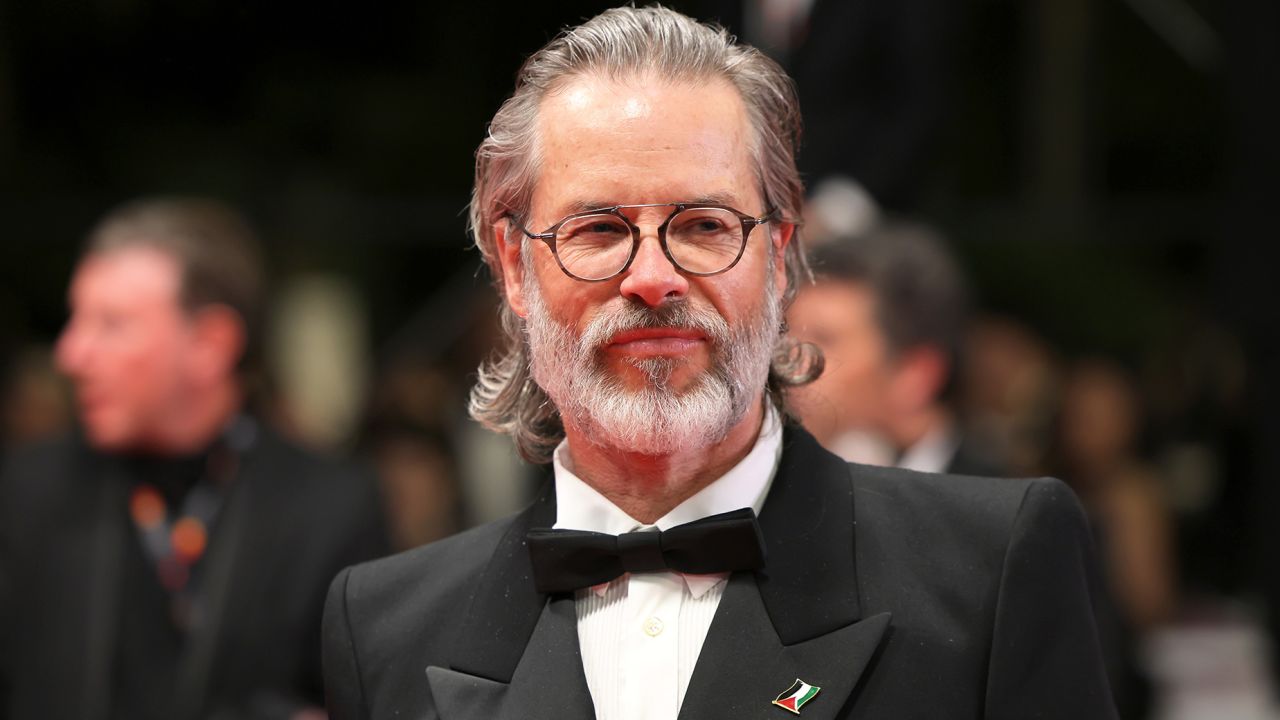 CANNES, FRANCE - MAY 20: Guy Pearce departs the "The Shrouds" (Les Linceuls) Red Carpet at the 77th annual Cannes Film Festival at Palais des Festivals on May 20, 2024 in Cannes, France. (Photo by Victor Boyko/Getty Images)