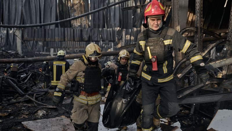 At least 16 killed in Russian strike on hardware store in Kharkiv