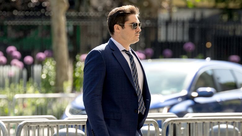 Ryan Salame, former co-chief executive officer of FTX Digital Markets Ltd., arrives at federal court in New York, US, on Tuesday, May 28, 2024. Salame is due to be sentenced on Tuesday, the first of FTX co-founder Sam Bankman-Fried's top lieutenants to be punished for their roles at a crypto exchange that siphoned $10 billion from customers, investors and lenders.