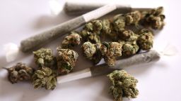 LOS ANGELES, CALIFORNIA - MAY 24: In this photo illustration, marijuana joints and buds, also known as 'flower', are viewed on May 24, 2024 in Los Angeles, California. A new study by Carnegie Mellon University has found that marijuana consumption has overtaken alcohol as more Americans now use marijuana on a daily or near-daily basis than those who drink alcohol at a similar frequency. (Photo Illustration by Mario Tama/Getty Images)