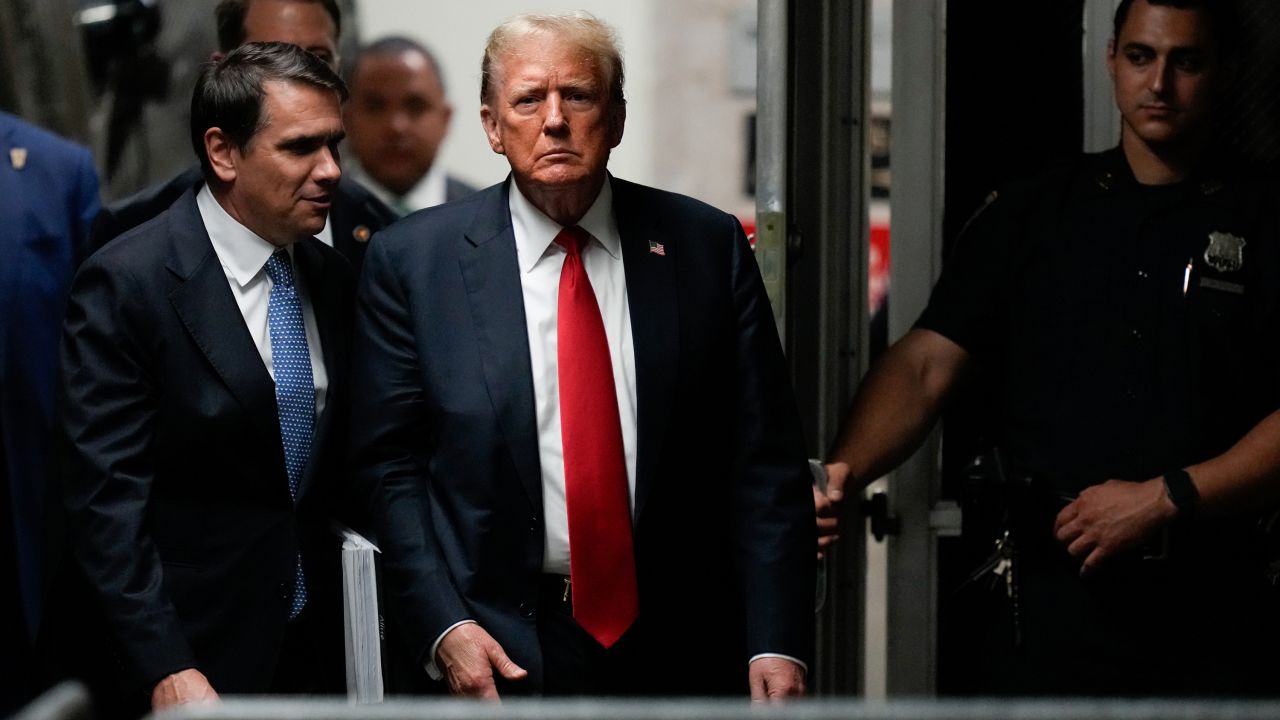 NEW YORK, NEW YORK - MAY 28:  Former U.S. President Donald Trump returns to court for his hush money trial at Manhattan Criminal Court on May 28, 2024 in New York City. Closing arguments are set to begin in former U.S. President Trump's hush money trial. The former president faces 34 felony counts of falsifying business records in the first of his criminal cases to go to trial. (Photo by Julia Nikhinson-Pool/Getty Images)