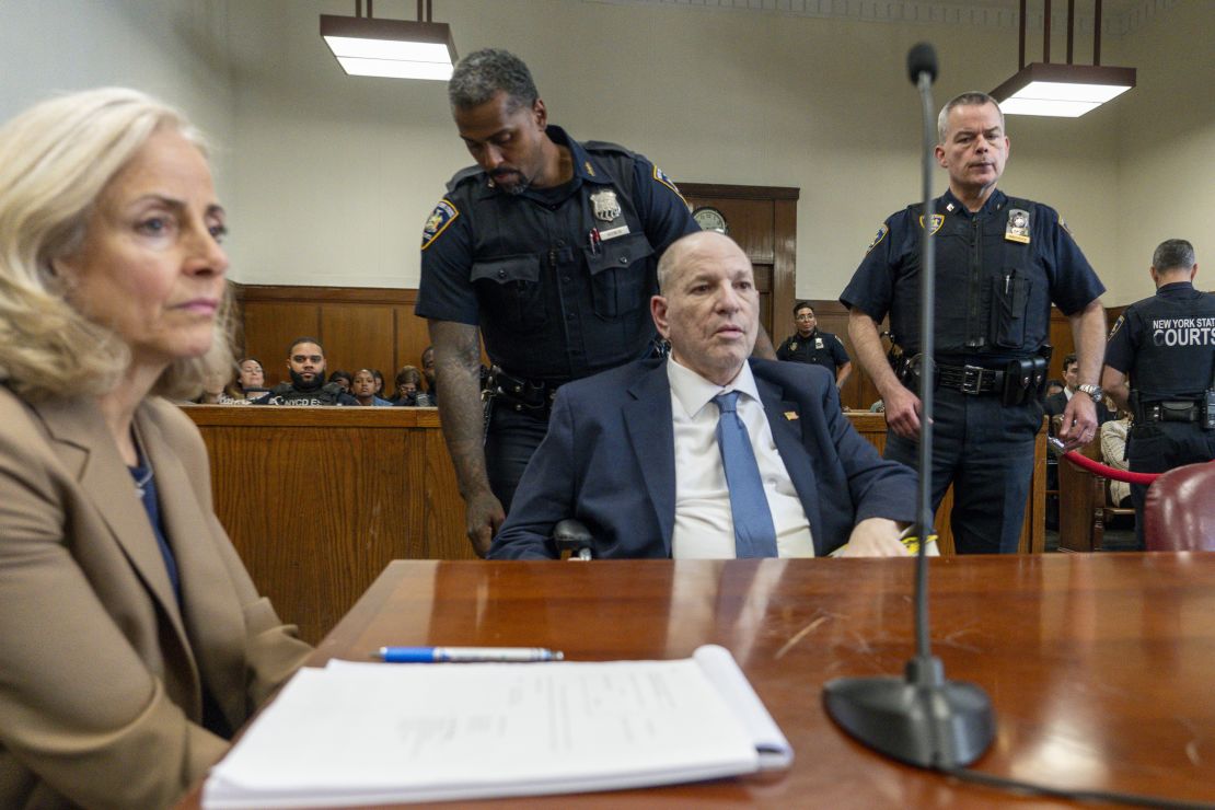 Harvey Weinstein at a hearing in Manhattan Criminal Court on May 29.