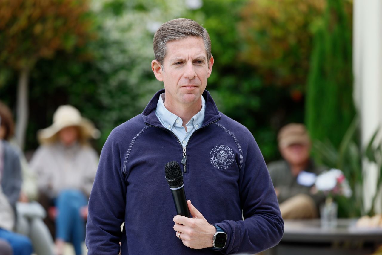 Democratic Rep. Mike Levin speaks at an event in Encinitas, California, on June 1.