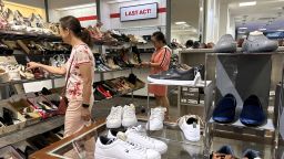 People shop for shoes in a store at The Village at Corte Madera on May 30, 2024, in Corte Madera, California.