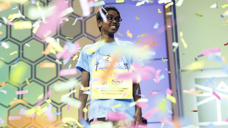 See the moment 12-year-old Bruhat Soma won the National Spelling Bee