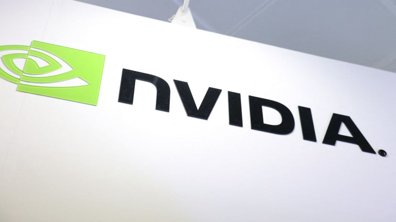 The logo of Nvidia is seen during Computex 2024 in Taipei on June 4, 2024. (Photo by I-Hwa CHENG / AFP) (Photo by I-HWA CHENG/AFP via Getty Images)